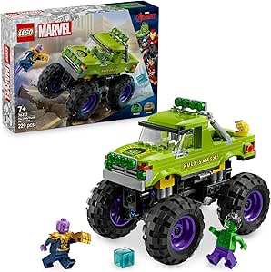 LEGO ǀ Marvel Hulk Kamyonu, Thanos’a Karşı 76312-7 Yaş ve Üzeri Çocuklar için Süper Kahraman İçeren Yaratıcı Oyuncak Yapım Seti (229 Parça)