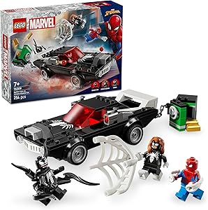 LEGO | Marvel Örümcek Adam, Venom Arabasına Karşı 76309-7 Yaş ve Üzeri Çocuklar için Araç ve Minifigür İçeren Yaratıcı Oyuncak Yapım Seti, Doğum Günü Hediyesi (254 Parça)