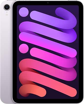 Apple iPad mini, A17 Pro çip ile: 8.3 inç Liquid Retina Ekran, 128 GB, Wi-Fi 6E, 12 MP Ön Kamera/12 MP Arka Kamera, Touch ID, Tüm Gün Süren Pil Ömrü — Mor