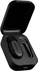 Shure MoveMic One, Single Channel Direct to Phone Wireless Lavalier Microphone System, Portable, Professional Audio, Long Battery Life, Black