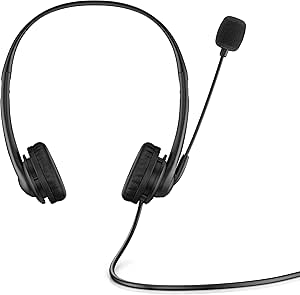 HP Stereo Kulaklık G2 (USB Tip A) | 1,8 m Kablo Uzunluğu | 95 g | Siyah