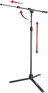 Gator Frameworks GFW-ID-MIC | ID Serisi Teleskopik Boom Kollu Tripod Mikrofon Standı