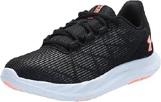 Under Armour Kadın Charged Speed Swift Sneaker, (004) Siyah/Siyah/Asi Pembe, 8.5