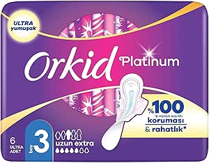 Orkid Platinum Tekli Paket Uzun Ekstra Hijyenik Ped 6 Adet