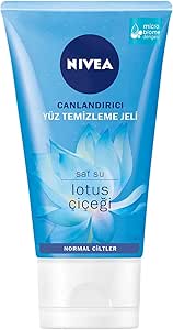 NIVEA Canlandırıcı Yüz Temizleme Jeli, 150 ml, Saf Su ve Lotus Çiçeği ile Etkili Yüz Temizleyici