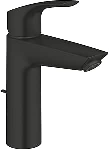 Grohe Eurosmart Tek Kumandalı Lavabo Bataryası M-Boyut Mat Siyah 233222433