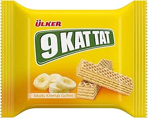 Ülker 9 Kat Tat Muz Gofret Bisküvi 39 gr