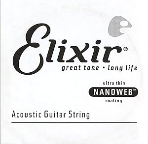 Elixir 14126 Nanoweb Phosphor Bronze Tek Akustik Gitar Teli (26)