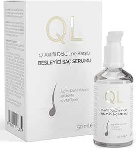 QL 17 Aktifli Saç Dökülmesine Karşı Serum Alg ve Deniz Yosunu İçerikli Besleyici Saç Serumu