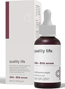 Quality Life Aha Bha Serum Canlandırıcı Cilt Tonu Eşitleyici Kırmızı Peeling Cilt Serumu