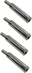 Hepa Merz SFC-FD63-4X Metal 6.35mm Dişi Jack 6.35mm Dişi Uzatma Jak (4 ADET)