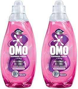 OMO Express Fresh Capcanlı Renkler Renkli ve Siyahlar Sıvı Çamaşır Deterjanı 1480 ml 2li paket