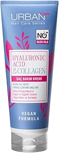 URBAN Care Hyaluronik Asit & Kolajen Kuru ve Cansız Saçlara Özel Saç Bakım Kremi 250 ml- Vegan