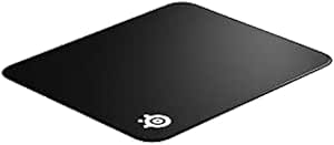 SteelSeries QcK oyun fare altlığı, dikişli kenarlı büyük bez, ekstra uzun ömürlü, oyun sensörleri için optimize edilmiştir, siyah