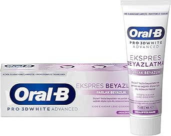 Oral-B Pro 3D White Advanced Ekspres Beyazlık Parlak Beyazlık Diş Macunu 75 ml