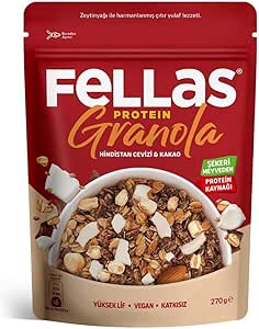 Fellas Protein Granola Hindistan Cevizi ve Kakao 270 gr