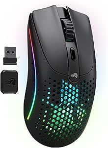 Glorious Model O 2 RGB Kablosuz BAMF sensörlü 26000 DPI 68 gram Gaming Mouse Mat Siyah