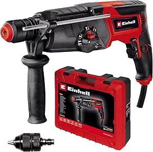 Einhell Kırıcı Delici TE-RH 950 5F (950 W, 2 vitesli şanzıman, 3 J, SDS Plus mandren, betonda 28 mm delme kapasitesi, derinlik mesnedi, saklama çantası) – 4257978