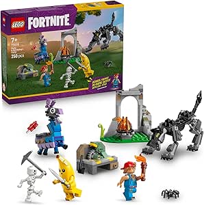 LEGO Fortnite Muzaffer ve Tamirci Çırağı’nın Kampı 77075-7 Yaş ve Üstü Kız ve Erkek Çocuklar için Tamirci Çırağı ve İskelet Dahil Video Oyunu Figürleri İçeren Yaratıcı Oyuncak Yapım Seti (250 Parça)