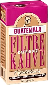 Kurukahveci Mehmet Efendi Kafeinsiz Guatemala Filtre Kahve 250 gr Vakum Ambalaj