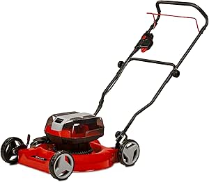 Einhell Akülü Çim Biçme Makinesi GE-CM 36/48 Li M-Solo Power X-Change (36 V, 48 cm kesme genişliği, 1000 m²’ye kadar, kömürsüz, malçlama fonksiyonlu, 30-75 mm kesme yüksekliği) – 3413054