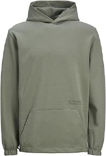 JACK %26 JONES Erkek JCOALTITUDE SWEAT HOOD SN Sweatshirt Gri XXL