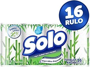 Solo Tuvalet Kağıdı Bambu Katkılı 16’lı