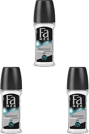 Fa Men Fresh Pulse Terleme Karşıtı Roll-On 50 ml Erkek 1 Adet 3lü paket