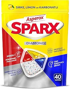 Asperox Sparx Diamond Bulaşık Makinesi Kapsülü 40 Adet