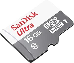 SanDisk Ultra 16 GB microSDHC Hafıza Kartı, 80MB/sn UHS-I Class 10 – SDSQUNS-016G-GN3MN