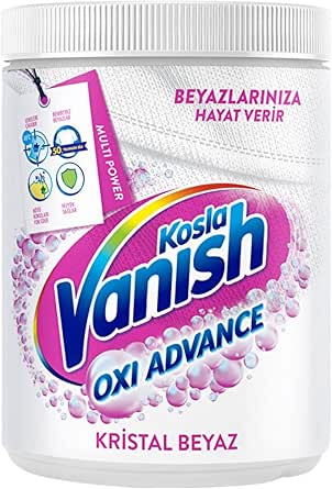 Vanish Kosla Multipower Beyazlar için Leke Çıkarıcı ve Çamaşır Deterjanı Güçlendirici Toz (1 x 400 g)