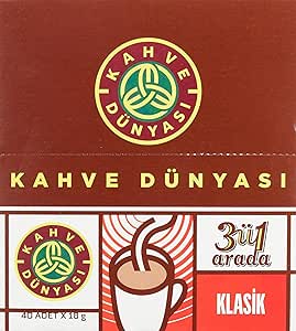 KAHVE DUNYASI Kahve Dünyası Kahve Dünyası 3’Ü 1 Arada Klasik Hazır Kahve 40’Lı