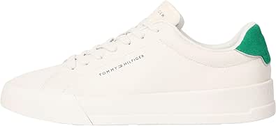Tommy Hilfiger TH COURT LTH DETAIL ESS Erkek Spor Ayakkabı, Bej, 42