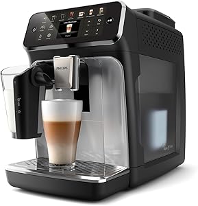 Philips 4400 Serisi LatteGo Tam Otomatik Espresso Makinesi 12 Sıcak ve Soğuk İçecek, QuickStart, SilentBrew, AquaClean (EP4446/70)