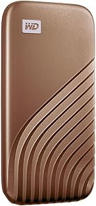 WD My Passport™ SSD 2TB Gold, 1050MB/s Read, 1000MB/s Write, PC & Mac Compatiable
