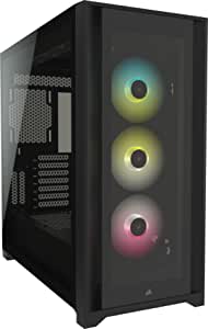 Corsair iCUE 5000X RGB CC-9011212-WW USB 3.1 Type-C Temperli Cam Siyah E-ATX Mid-Tower Gaming (Oyuncu) Kasa