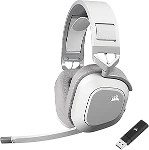 CORSAIR HS80 MAX Kablosuz Gaming Kulaklık, White (CA-9011296-EU)
