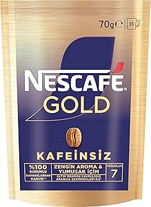 Nescafé Gold 100% Kafeinsiz Çözünebilir Kahve Ekopaket 70 gr