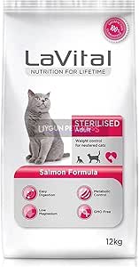 LaVital Somonlu Kısırlaştırılmış Kedi Maması 12 kg