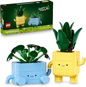 LEGO Botanicals Mutlu Bitkiler 10349-9 Yaş ve Üzeri Bitki Sever Çocuklar için Renkli Saksılı Yapım Seti, Oyun ve Dekorasyon için Eğlenceli ve Öğretici LEGO Seti, Doğum Günü Hediyesi (217 Parça)
