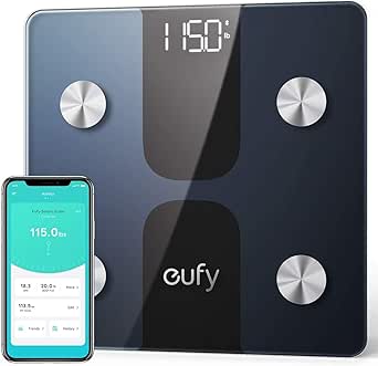 eufy Anker Eufy C1 Akıllı Baskül Tartı, Bluetooth, Siyah, T9146H11
