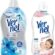Vernel Max Konsantre Çamaşır Yumuşatıcısı 1320 ml (55 Yıkama) Buz Serinliği ve Vernel max Taze Sensitive Alerjik Ciltler için Boya İçermeyen 60 Yıkama Konsantre Çamaşır Yumuşatıcısı (1 x 1440 mL)