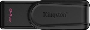 Kingston DataTraveler Exodia S USB Bellek – 64GB – USB 3.2 Gen 1 – USB Tip A – Siyah/Siyah