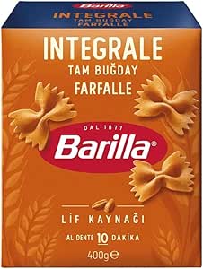 Barilla Tam Buğday Kelebek Makarna (Integrale Farfalle) 400 Gr