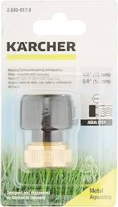 Karcher Pirinç Hortum Bağlantı Aparatı (1/2” Ve 5/8”) Aqua Stop