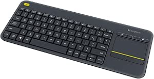 Logitech K400 Plus Rf Kablosuz Qwerty Türkçe Siyah Klavye (Standart, Kablosuz, Rf Kablosuz, Qwerty, Siyah)