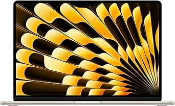 Apple 2024 M3 çipli 15 inç MacBook Air Laptop: 15.3 inç Liquid Retina Ekran, 16 GB Birleşik Bellek, 512 GB SSD Depolama, 1080p FaceTime HD Kamera, Touch ID. Yıldız Işığı