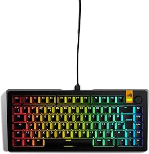 Glorious PC Gaming Race GMMK 3 Hall Effect Klavye%75, 8K Tepki Hızı, Değiştirilebilir Manyetik Anahtarlar, Modüler Conta Sistemi, Çift Baskı PBT Tuş Başlıkları, ANSI (S)