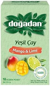 Doğadan Mango & Lime Yeşil Çay Poşet 18’li 30.6 g