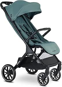 Easywalker Jackey XL Tek Tuşla Otomatik Katlanan Bebek Arabası Forest Green, kompakt, travel sistem olabilir, adaptör, taşıma çantası ve yağmurluk dahil